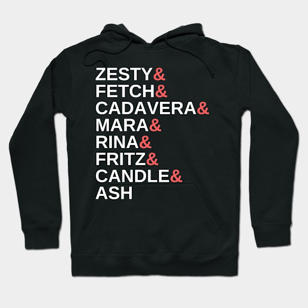 (Dr. Zesty Series) Ampersands (Black) Hoodie by PeachFuzz Comics Store